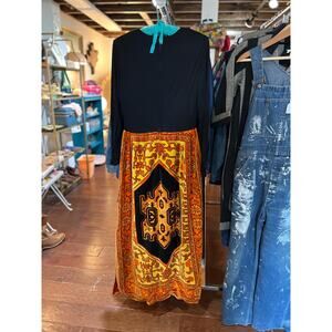 Amazing Vintage 1960s Adele Simpson Velvet Skirt Dress